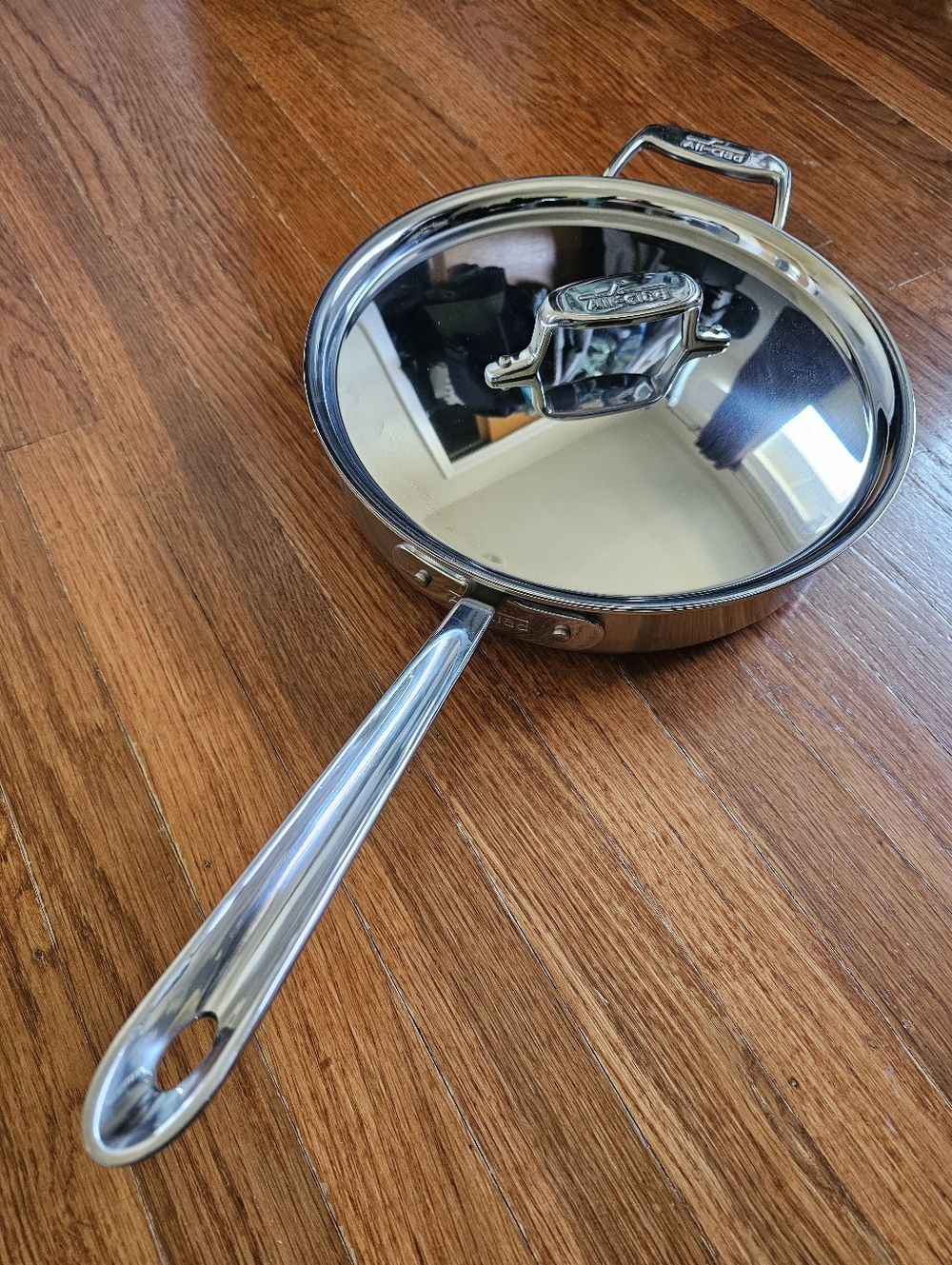 New All-Clad D5 3 Qt Saute Pan